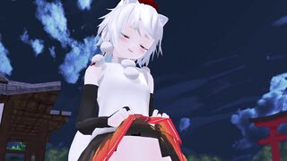 【MMD】Tachishon Momiji (Pissing)【R-18】