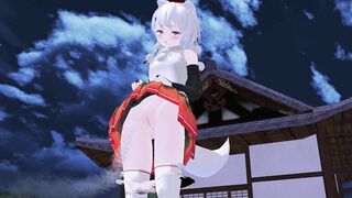 【MMD】Tachishon Momiji (Pissing)【R-18】