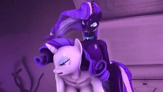 Rarity and Nightmare Rarity Futa X Futa - By Blackjr