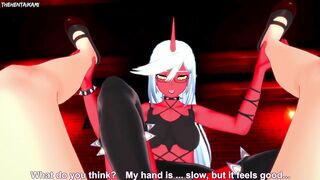 Hentai POV Feet Kneesocks Daemon Dominates You Panty & Stocking With Garterbelt