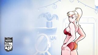 30 Days of Female Muscle Growth Animation DUBBED Giantess Muscles Massive Boobs giant bicep flex