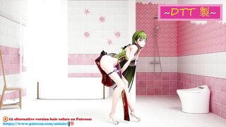 Honkai Mei BGM Adult ceremony knitting - Undress Soft Black Hair Color Edit Smixix