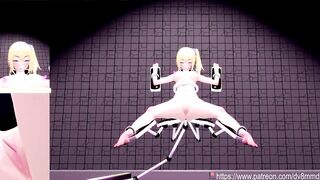 Kaguya Sama Love is War - Ai Hayasaka Filled with Cum in All Holes by Machines Bondage BDSM Blowjob