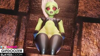 Lord Dominator Sex Machine Deep Anal with Belly Bulge and Cumflation 3d animation with sound