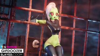 Lord Dominator Sex Machine Deep Anal with Belly Bulge and Cumflation 3d animation with sound