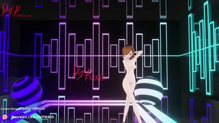 Sexy NUDE Misaka Love Dive Blender MMD 1520