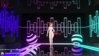 Sexy NUDE Misaka Love Dive Blender MMD 1520