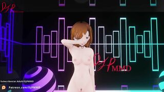 Sexy NUDE Misaka Love Dive Blender MMD 1520