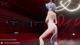 Cute Petite Catgirl Mia Short Hair Blender MMD 1556