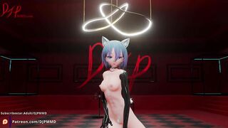 Cute Petite Catgirl Mia Short Hair Blender MMD 1556