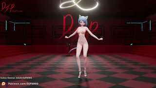 Cute Petite Catgirl Mia Short Hair Blender MMD 1556