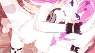 【Vtuber 魔乃アロエ】魔乃アロエがバックでセックスするだけLoop1