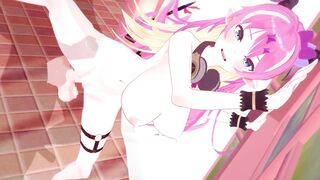 【Vtuber 魔乃アロエ】魔乃アロエがバックでセックスするだけLoop1