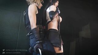 Tifa Hot Standing Thighsex(Sumata)【Hentai 3D】