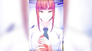 Makima's Handjob POV【Hentai】