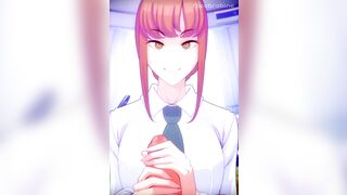 Makima's Handjob POV【Hentai】