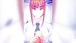 Makima's Handjob POV【Hentai】