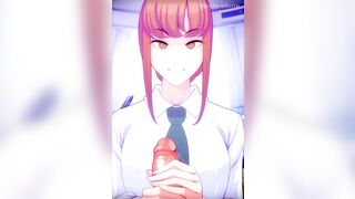 Makima's Handjob POV【Hentai】