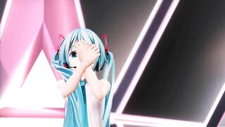 【MMD】Crime Miku 2_0 Pink Cat【R-18】