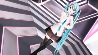 【MMD】Crime Miku 2_0 Pink Cat【R-18】