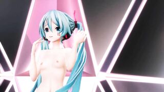 【MMD】Crime Miku 2_0 Pink Cat【R-18】