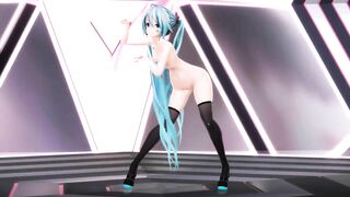 【MMD】Crime Miku 2_0 Pink Cat【R-18】