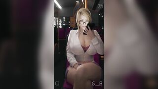 Thick Samus fucked by BBC right in the bus【Hentai 3D】