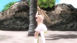 【MMD】Marine Rose Pole Dance【R-18】