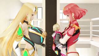 Mini-Giantess - Switched - A Pyra_Mythra Growth Animation