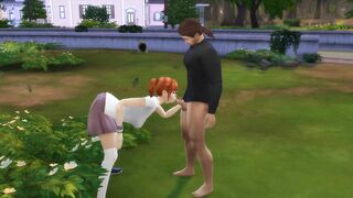 The Sims 4 Peeping Tina do Oral in nature