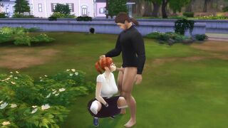 The Sims 4 Peeping Tina do Oral in nature