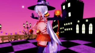 【MMD】Slut and Happy Halloween【R-18】