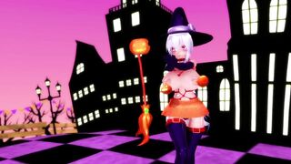 【MMD】Slut and Happy Halloween【R-18】