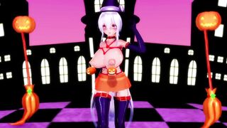 【MMD】Slut and Happy Halloween【R-18】