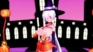 【MMD】Slut and Happy Halloween【R-18】