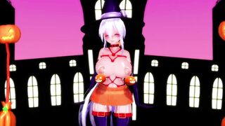 【MMD】Slut and Happy Halloween【R-18】