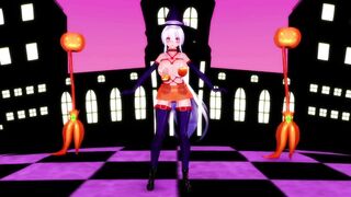 【MMD】Slut and Happy Halloween【R-18】