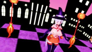 【MMD】Slut and Happy Halloween【R-18】