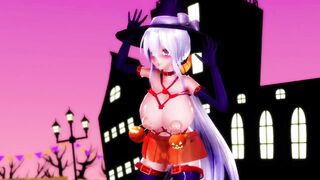 【MMD】Slut and Happy Halloween【R-18】