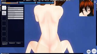 3D HENTAI POV fucking redhead stepsister after shower