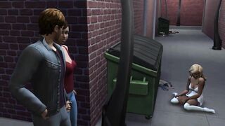 Sims 4 - Free time 3 Helping a stranger...in more ways than one