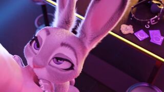 Hentai Anime JUDY HOPPS Sucks Blowjob and Deepthroath BBC until Facial Creampie