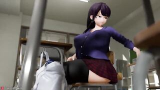 Curvylonix - Komi-san Onahole Fun (Breast expansion x futa growth)