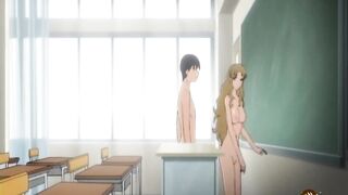 Teacher gets creampied by a student in class - Hentai.xxx