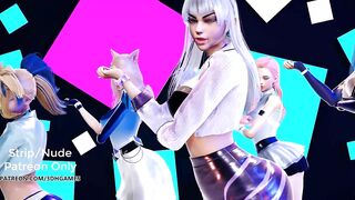 [MMD] EXID - DDD Sexy Kpop Dance Kda Ahri Akali Kaisa Evelynn Seraphine Kda all out