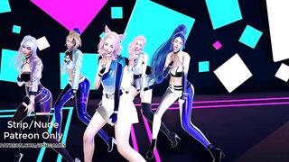 [MMD] EXID - DDD Sexy Kpop Dance Kda Ahri Akali Kaisa Evelynn Seraphine Kda all out