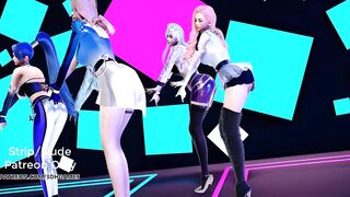 [MMD] EXID - DDD Sexy Kpop Dance Kda Ahri Akali Kaisa Evelynn Seraphine Kda all out