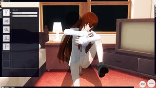 3D HENTAI Kurisu Makise Gets Fucked in the Room (Steins Gate)