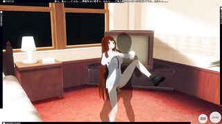 3D HENTAI Kurisu Makise Gets Fucked in the Room (Steins Gate)