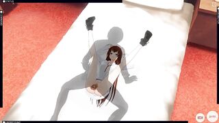 3D HENTAI Kurisu Makise Gets Fucked in the Room (Steins Gate)